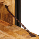 vidaXL Cipőszekrény polcokkal Barna 90 x 38 x 45 cm tömör mangófa