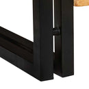 vidaXL Cipőszekrény polcokkal Barna 90 x 38 x 45 cm tömör mangófa