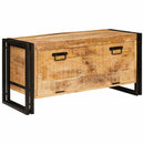 vidaXL Cipőszekrény polcokkal Barna 90 x 38 x 45 cm tömör mangófa