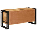 vidaXL Cipőszekrény polcokkal Barna 90 x 38 x 45 cm tömör mangófa