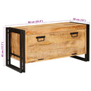 vidaXL Cipőszekrény polcokkal Barna 90 x 38 x 45 cm tömör mangófa