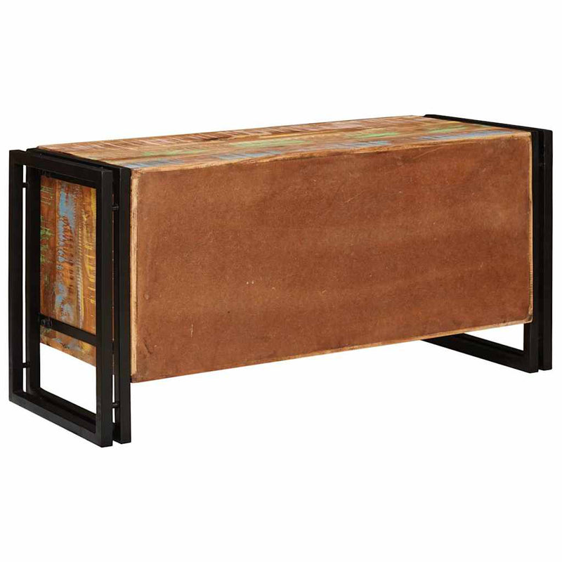 vidaXL Cipőszekrény Barna 90 x 38 x 45 cm tömör újrahasznosított fa