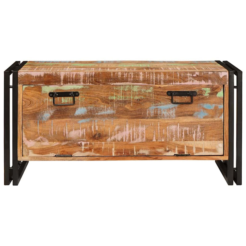 vidaXL Cipőszekrény Barna 90 x 38 x 45 cm tömör újrahasznosított fa