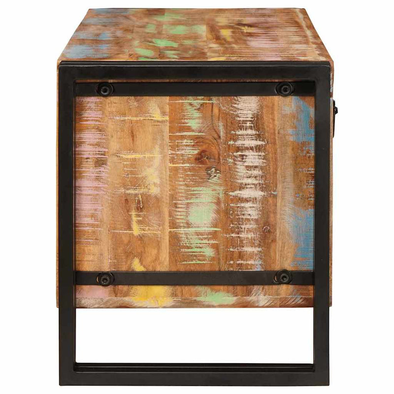 vidaXL Cipőszekrény Barna 90 x 38 x 45 cm tömör újrahasznosított fa