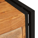 vidaXL Cipőszekrény polcokkal Barna 90 x 38 x 45 cm tömör akácfa