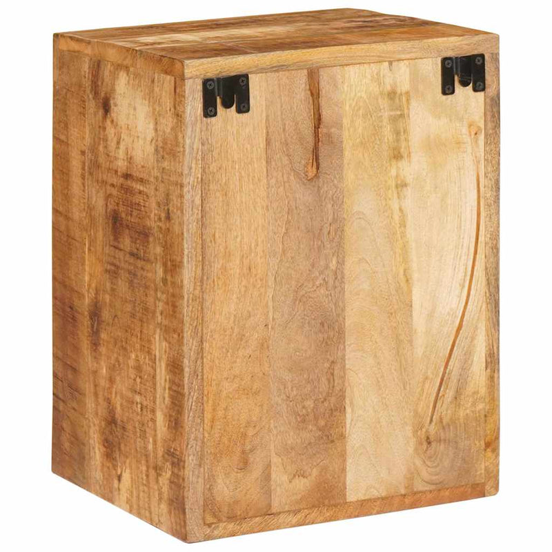 vidaXL Éjjeli asztal Barna 35 x 33 x 48 cm Tömör Mangófát