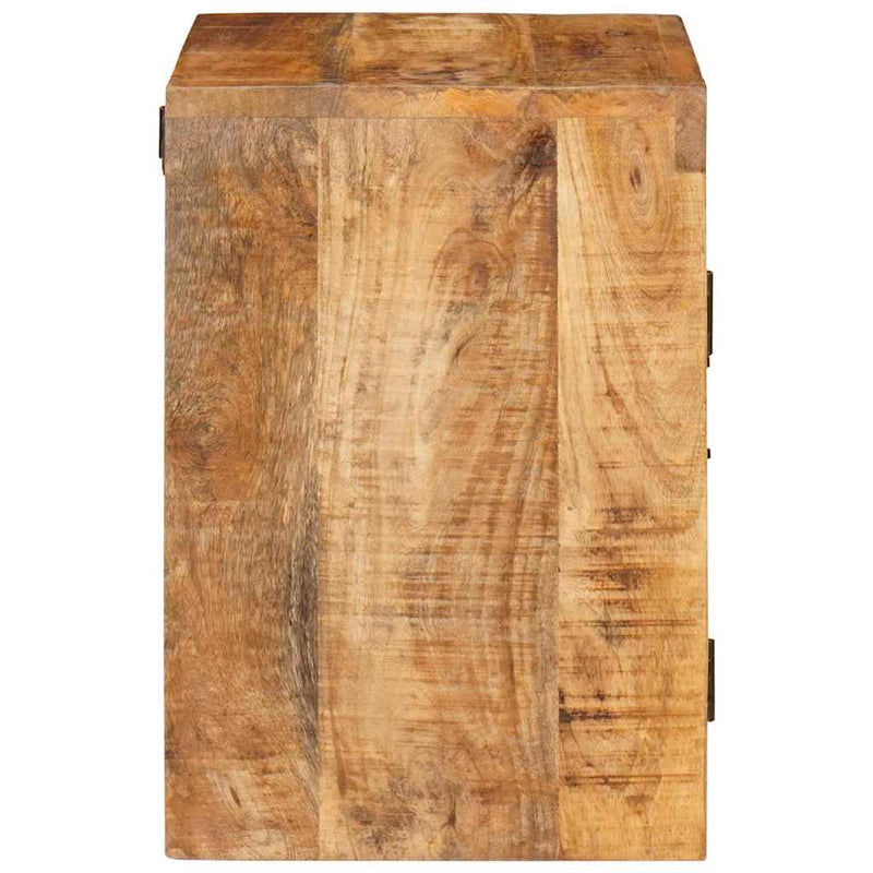 vidaXL Éjjeli asztal Barna 35 x 33 x 48 cm Tömör Mangófát