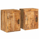 vidaXL Éjjeli asztal 2 pcs Barna 35 x 33 x 48 cm Tömör Mangófát