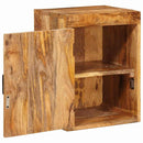 vidaXL Éjjeli asztal 2 pcs Barna 35 x 33 x 48 cm Tömör Mangófát