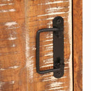 vidaXL Éjjeli asztal Barna 35 x 33 x 48 cm Újrahasznosított Masszív Fa