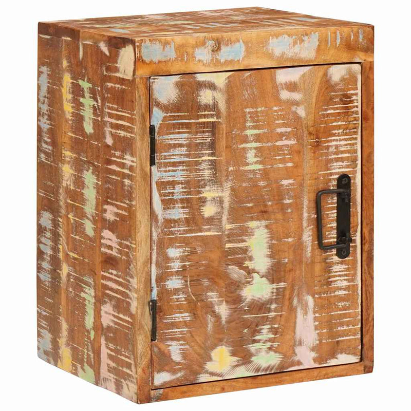 vidaXL Éjjeli asztal Barna 35 x 33 x 48 cm Újrahasznosított Masszív Fa