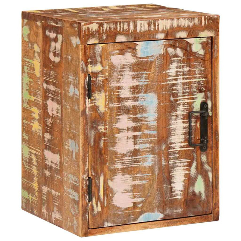 vidaXL Éjjeli asztal Barna 35 x 33 x 48 cm Újrahasznosított Masszív Fa