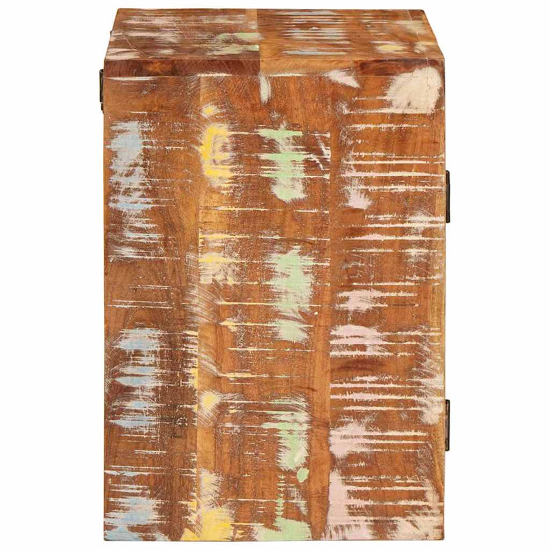 vidaXL Éjjeli asztal Barna 35 x 33 x 48 cm Újrahasznosított Masszív Fa