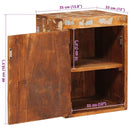 vidaXL Éjjeli asztal Barna 35 x 33 x 48 cm Újrahasznosított Masszív Fa