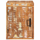 vidaXL Éjjeli asztal 2 pcs Barna Újrahasznosított Masszív Fa