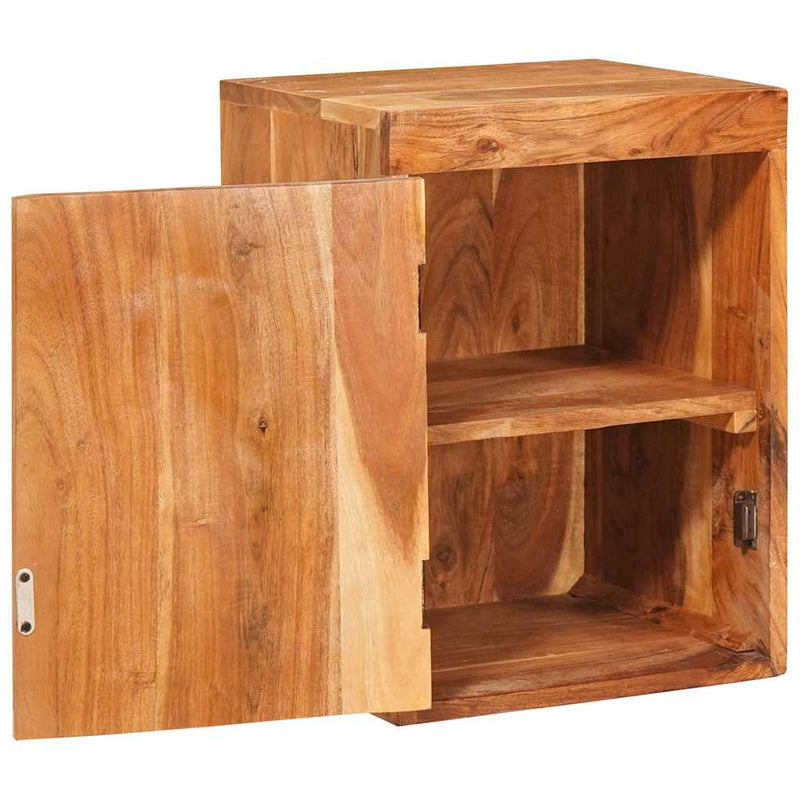vidaXL Éjjeli asztal Barna 35 x 33 x 48 cm Tömör Fa Akácia