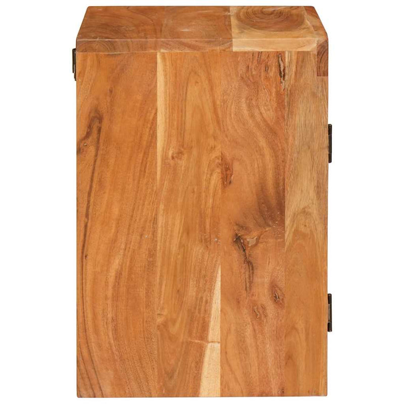 vidaXL Éjjeli asztal 2 pcs Barna 35 x 33 x 48 cm Tömör Fa Akácia