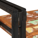 vidaXL Éjjeli asztal Barna és fekete Újrahasznosított Masszív Fa