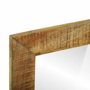 vidaXL Fürdőszobai tükör Barna 50 x 22 x 70 cm Masszív durva mangófa