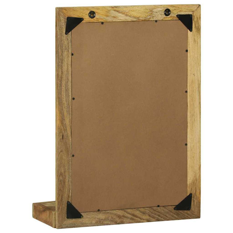 vidaXL Fürdőszobai tükör Barna 50 x 22 x 70 cm Masszív durva mangófa