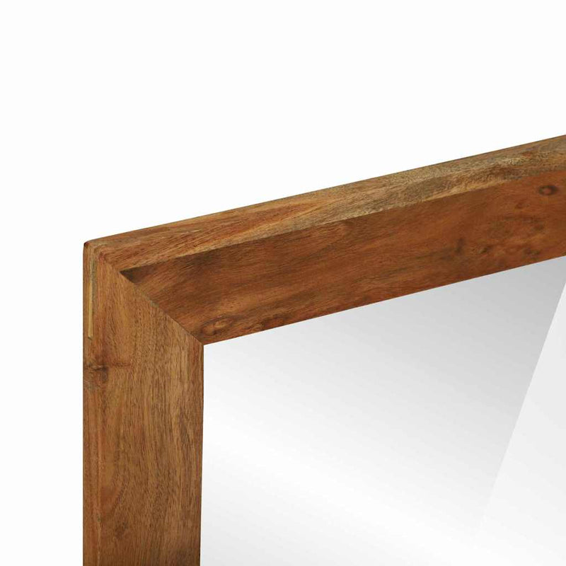 vidaXL Fürdőszobai tükör Barna 50 x 22 x 70 cm Tömör Fa Akácia