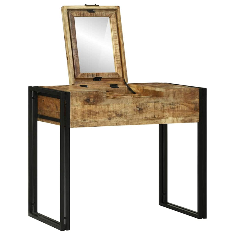 vidaXL Hálószobai Öltöztető Asztal Barna 90 x 50 x 75 cm Tömör mangófa