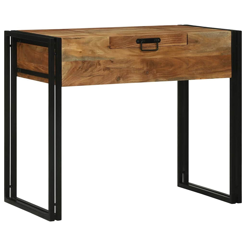 vidaXL Hálószobai Öltöztető Asztal Barna 90 x 50 x 75 cm Tömör akácfa