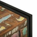 vidaXL Tároló Doboz 50 x 50 x 50 cm Szilárd Újrahasznosított Fa