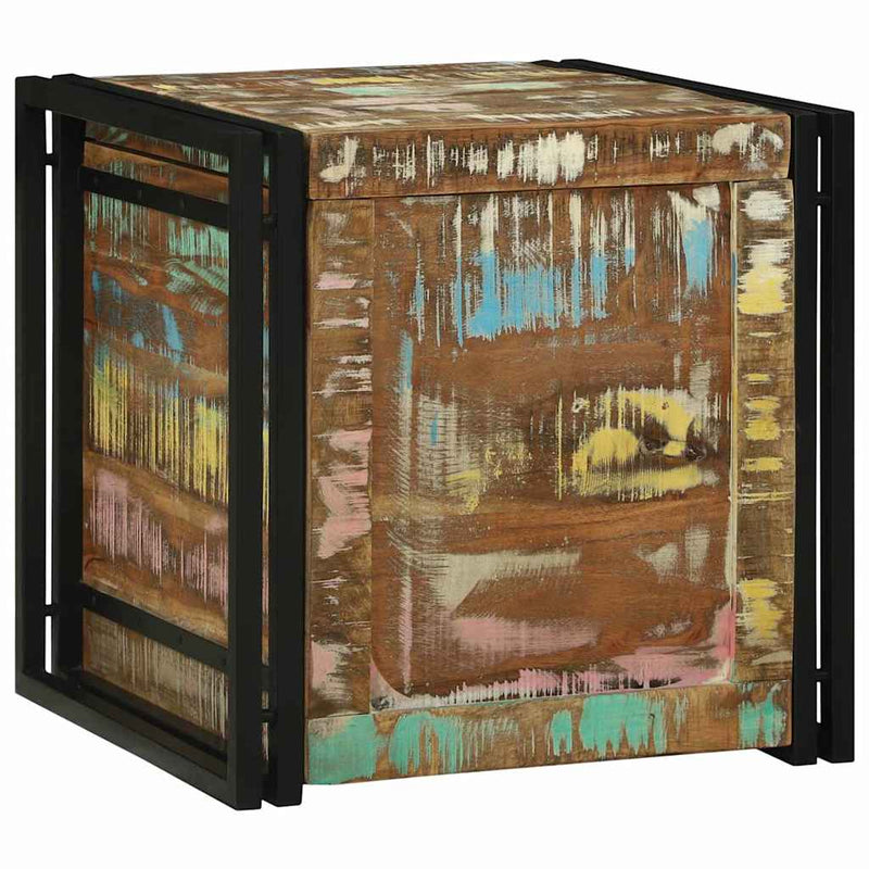 vidaXL Tárolódobozok 50 x 50 x 50 cm Tömör újrahasznosított fa