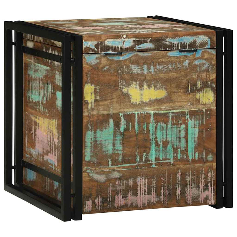 vidaXL Tárolódobozok 50 x 50 x 50 cm Tömör újrahasznosított fa