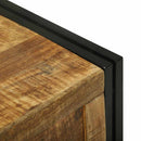 vidaXL Tároló Doboz Barna és fekete 80 x 50 x 50 cm Durva Mangófa