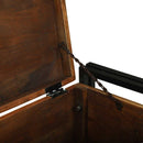 vidaXL Tároló Doboz tárolóval 80 x 50 x 50 cm Újrahasznosított fa