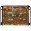 vidaXL Tároló Doboz tárolóval 80 x 50 x 50 cm Újrahasznosított fa