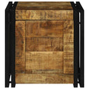 vidaXL Tároló Doboz Barna és fekete 40 x 40 x 40 cm tömör mangófa