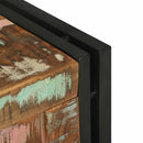 vidaXL Tároló Doboz Barna és fekete 40 x 40 x 40 cm Tömör akácfa