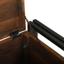 vidaXL Tároló Doboz Barna és fekete 40 x 40 x 40 cm Tömör akácfa