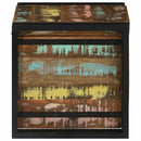 vidaXL Tároló Doboz Barna és fekete 40 x 40 x 40 cm Tömör akácfa