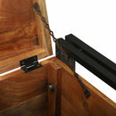 vidaXL Tárolódobozok Barna és fekete 40 x 40 x 40 cm Tömör akácfa