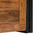 vidaXL Tárolódobozok Barna és fekete 40 x 40 x 40 cm Tömör akácfa