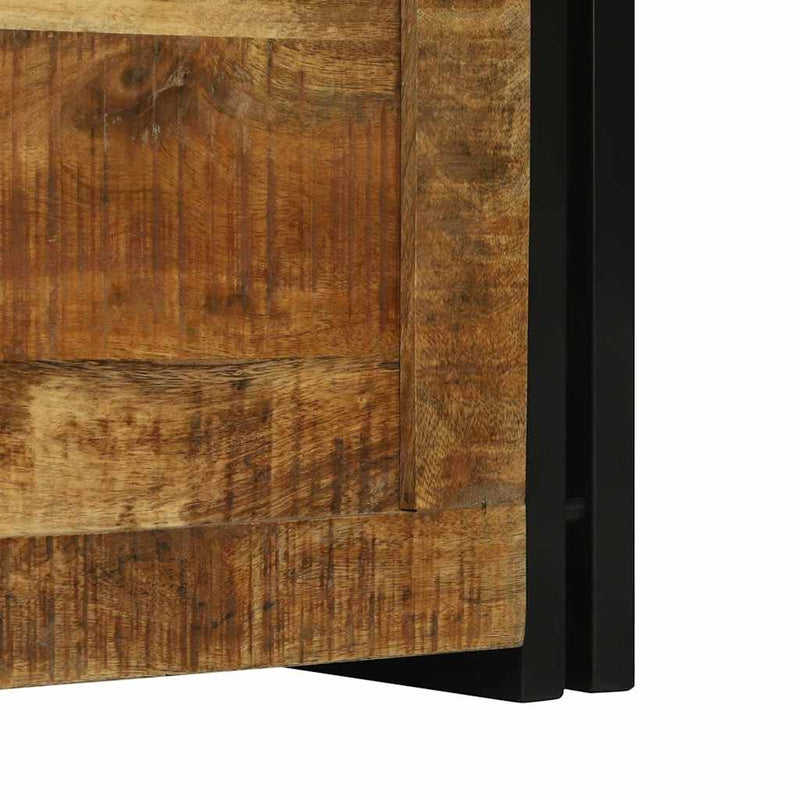 vidaXL Tároló Doboz Barna és fekete 60 x 40 x 41 cm tömör mangófa