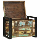 vidaXL Tároló Doboz tárolóval 60 x 40 x 41 cm Újrahasznosított fa