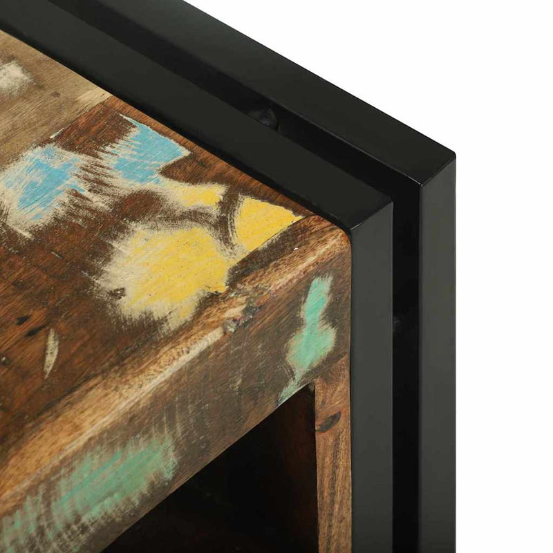 vidaXL Borágas Sokszínű 34.5 x 35 x 39 cm Tömör újrahasznosított fa