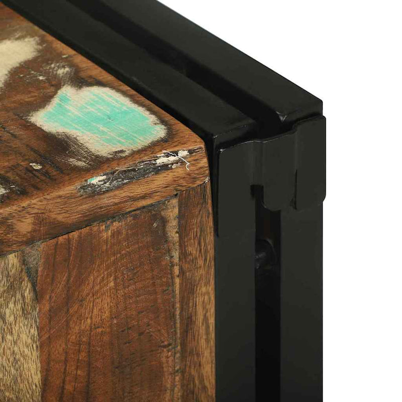 vidaXL Borágas Sokszínű 34.5 x 35 x 39 cm Tömör újrahasznosított fa