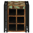 vidaXL Borágas Sokszínű 34.5 x 35 x 39 cm Tömör újrahasznosított fa