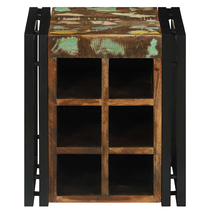 vidaXL Borágas Sokszínű 34.5 x 35 x 39 cm Tömör újrahasznosított fa