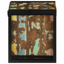 vidaXL Borágas Sokszínű 34.5 x 35 x 39 cm Tömör újrahasznosított fa