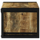 vidaXL Borágas Barna és fekete 46 x 35 x 27.5 cm Tömör mangófa