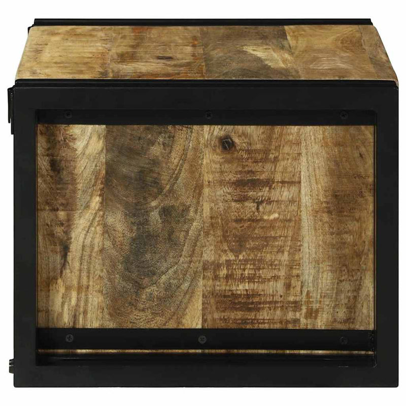 vidaXL Borágas Barna és fekete 46 x 35 x 27.5 cm Tömör mangófa