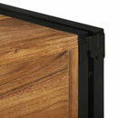 vidaXL Borágas Barna és fekete 46 x 35 x 27.5 cm Tömör akácfa