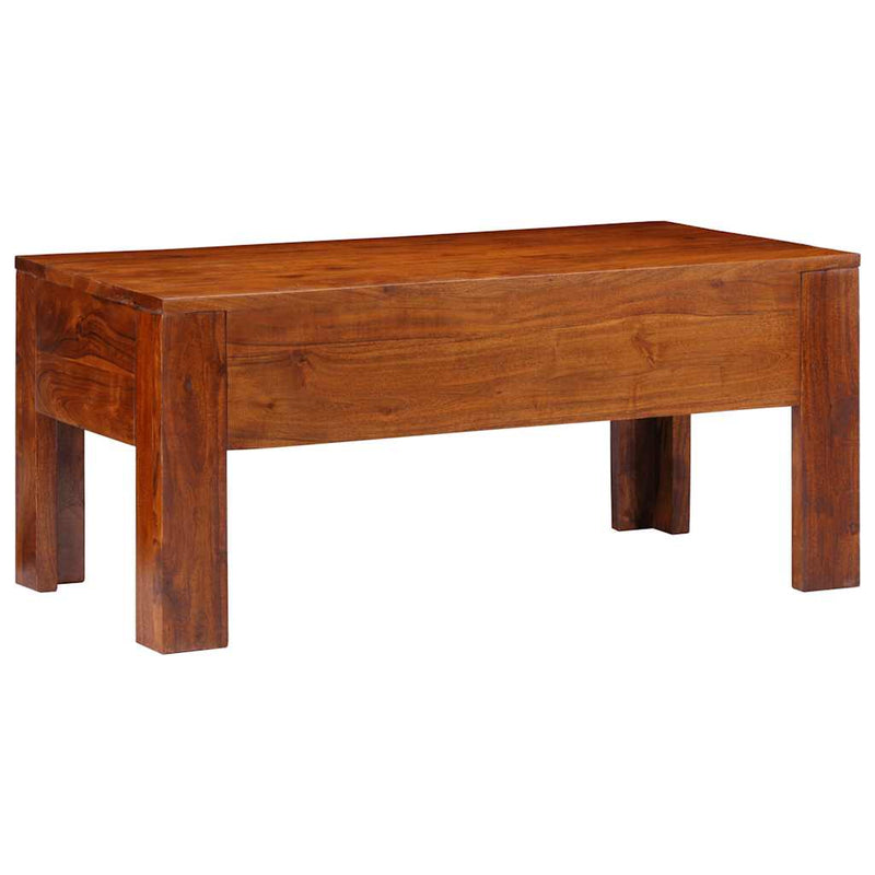 vidaXL tömör akácfa dohányzóasztal 90 x 50 x 40 cm